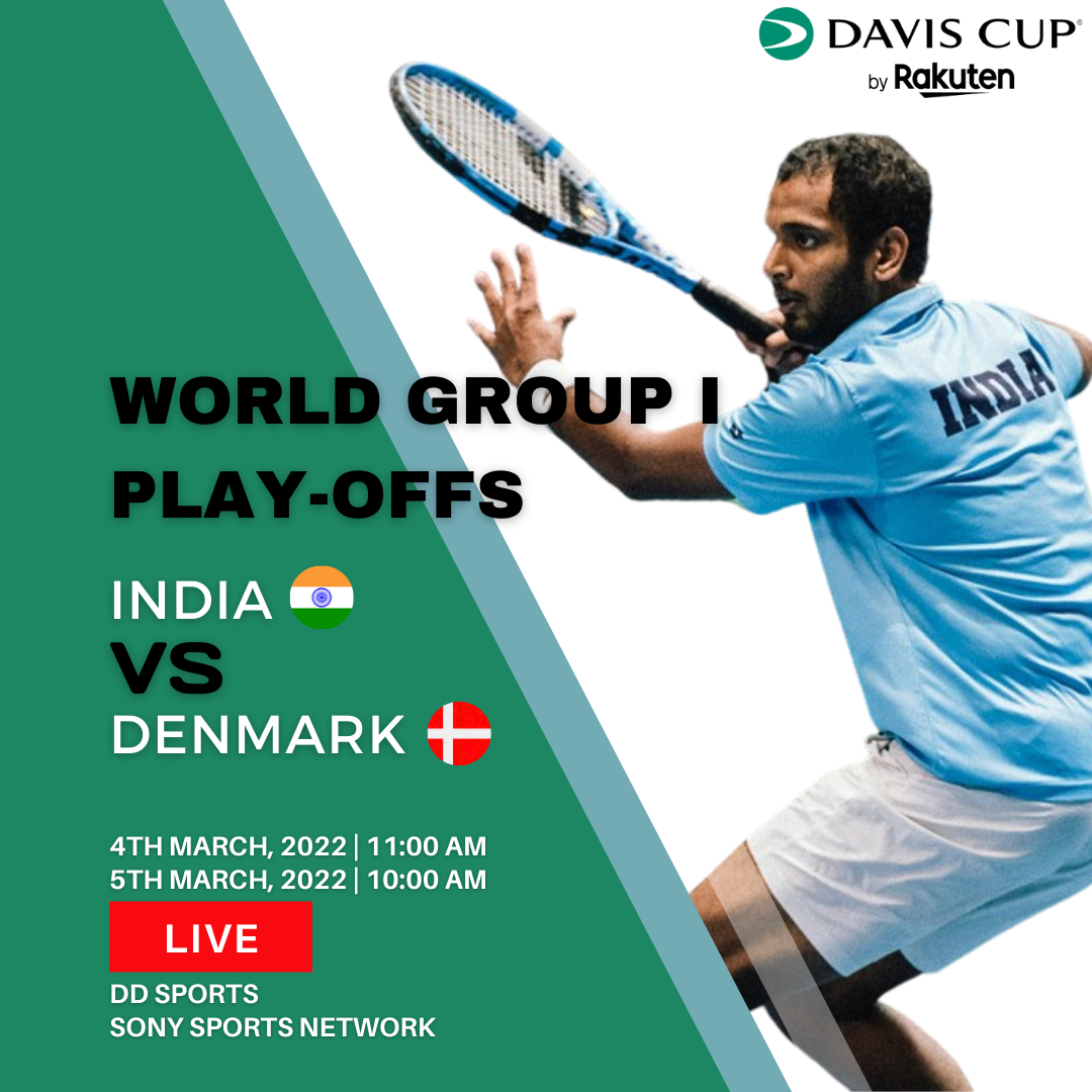 India vs Denmark at Davis Cup World Group I, Play-Offs
